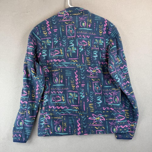 Chubbies Pullover Mens Large Fleece Quarter Zip Geometric Retro 90s Style Sweate - Picture 6 of 8