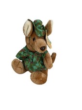 Dakin 1987 Duke Willaby Way Outback Camouflage Kangaroo Stuffed Plush 9  NEW