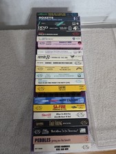 Lot of 21 Vintage 80s 90s Cassette Tape Singles Rock/Pop Ect. Case Untested