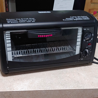 #ad AMACO Polymer Clay amp; Craft Oven Black Electric Toaster Oven Timer Bake $70.00
