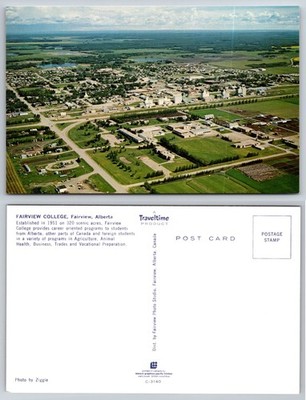 Fairview College Fairview Alberta Aerial View Postcard