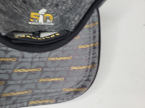 Denver Broncos New Era 9FORTY Super Bowl 50 Champions Adjustable OSFM Hat Cap  - Picture 5 of 7