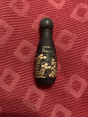 Zen by Shiseido Women Perfume .22 Oz Bottle Black With Gold Details Empty