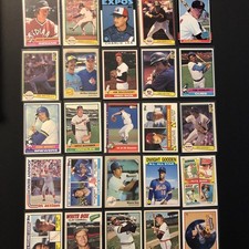  (25) 1970s & 80s Baseball Cards Nolan Ryan Steve Carlton Fisk Bench Yount