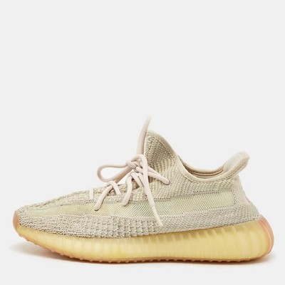 Yeezy x Adidas Pale Green Knit Fabric Boost 350 V2 Citrin (Non-Reflective)