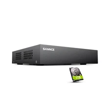 SANNCE 8-Channel 1080P Wired Home Surveillance Security Camera System DVR Rec...