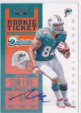 2012 Michael Egnew Contenders Variation SP Auto RC /200* #226 (A6560)