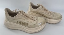Hoka Bondi 9 Women's Size 9B Vanilla/Birch Running Shoes, Walking, Comfort