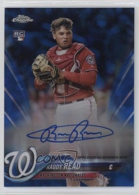 2018 Topps Chrome Rookie Blue Refractor /150 Raudy Read #RA-RR Auto RC 0v0