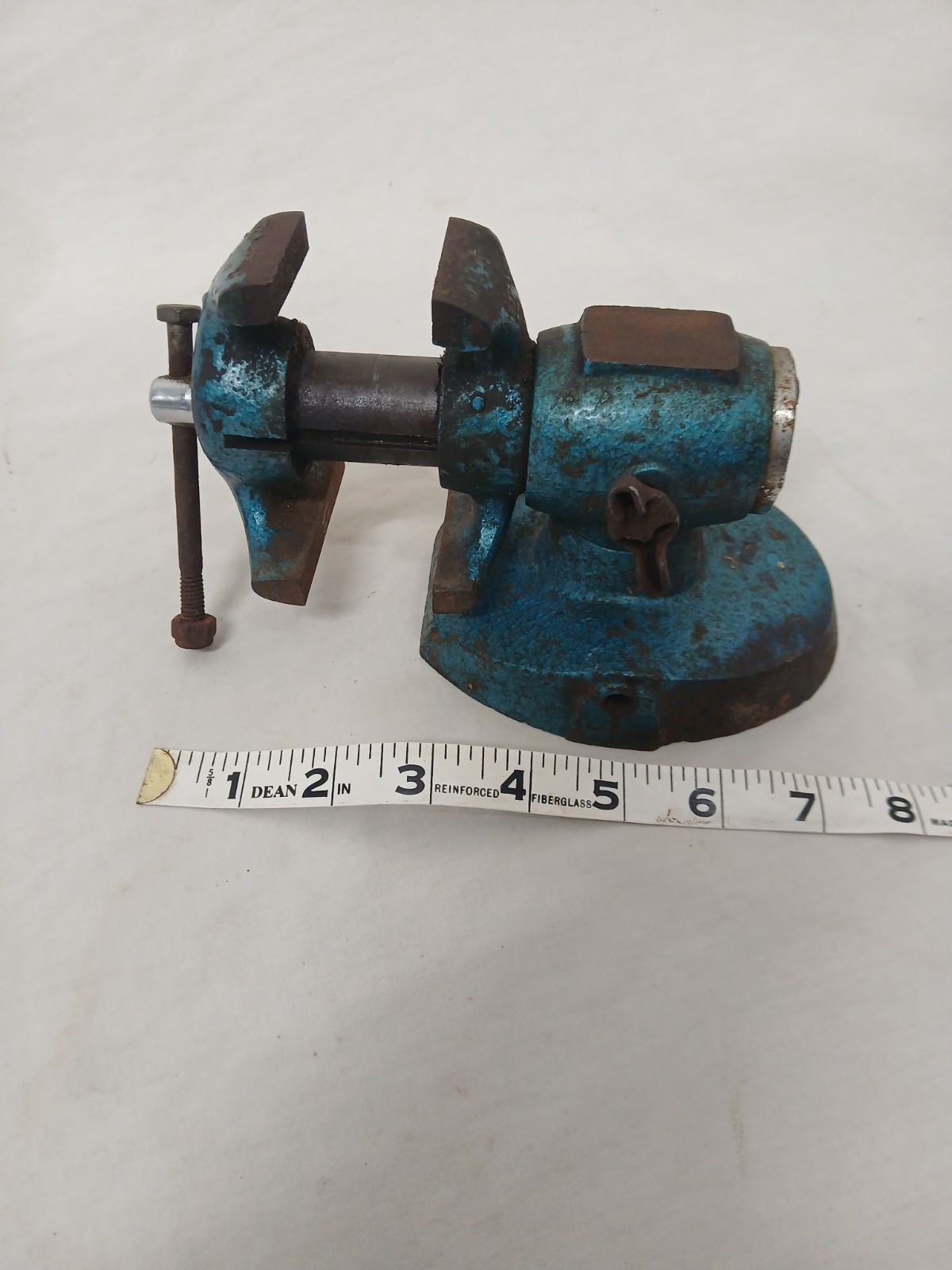 Vintage 1950 Small Gunsmith Swivel Vice Anvil Combo Watchmaker Jewlery Tool Rare