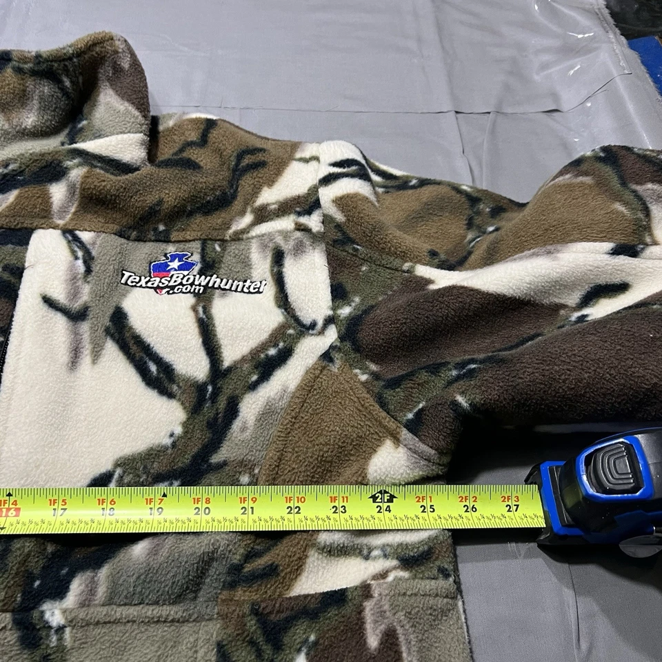 Predator Camo Jacket Mens Large Fall Camouflage Sherpa Fleece Hunting - Image 4 of 4