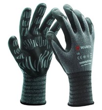 Wurth Tigerflex Plus Nylonspandex Nitrile Foam Coated Gloves Gray Sizemlxl