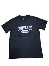 Converse Retro Logo Standard Fit Unisex T-Shirt - Schwarz