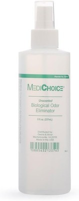 MediChoice Biological Odor Eliminator, Unscented, Pump Spray, 8 Oz, 1314OE8121 (
