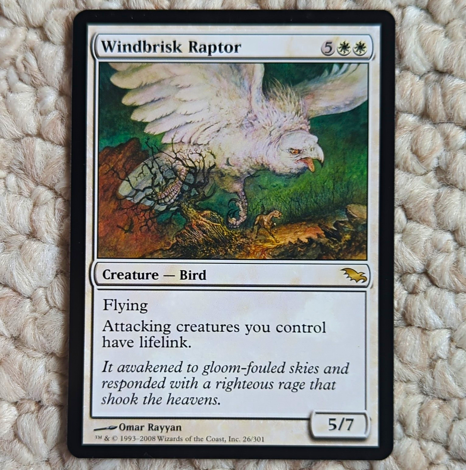 Wizards of the Coast MTG Windbrisk Raptor Lorwyn White Rare Regular Eng 26/301