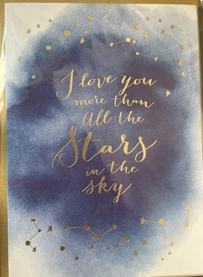 Papyrus Greeting Card~I Love You More Than All The Stars In The Sky