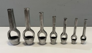 7 VINTAGE LEATHER WORKERS / SADDLERS STEEL PUNCHES 1/4” 1 1/16”