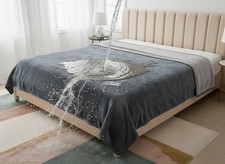 Waterproof Blanket King Size 90x108 Flannel Reversible Cozy Design Bedding Couch