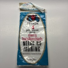 New Vintage Fruit of the Loom Men  s Handkerchiefs 4 Pack White Cotton NWT NOS