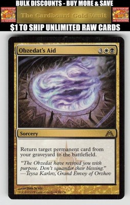 Magic_the_gathering Dragon's Maze #89 Obzedat's Aid