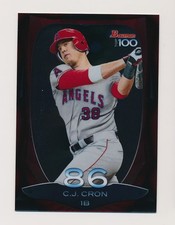 CJ CRON ⚾ 2013 Bowman Chrome Top 100 Prospects Insert #BTP-86 Angels