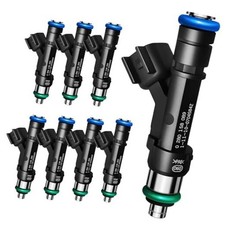 Set of 8 Upgraded 4 Holes High Performance Fuel Injectors Fits for Ford: Crown