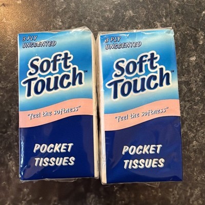 2 Soft Touch 3 Ply Unscented Pocket Tissue Feel The Softness Travel Pack