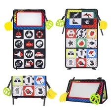 Tummy Time Activity Toy Mirror Montessori Sensory Toys for Babies With Teether