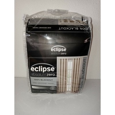 Eclipse Warren Gray Platinum Heather Blackout Curtain Panel 50in X 108in