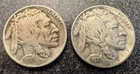 Buffalo Nickels - 1935 D, and 1935 S - Free Shipping