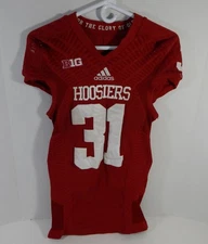 Indiana Hoosiers #31 Game Used Red Jersey Nameplate Removed DP14112