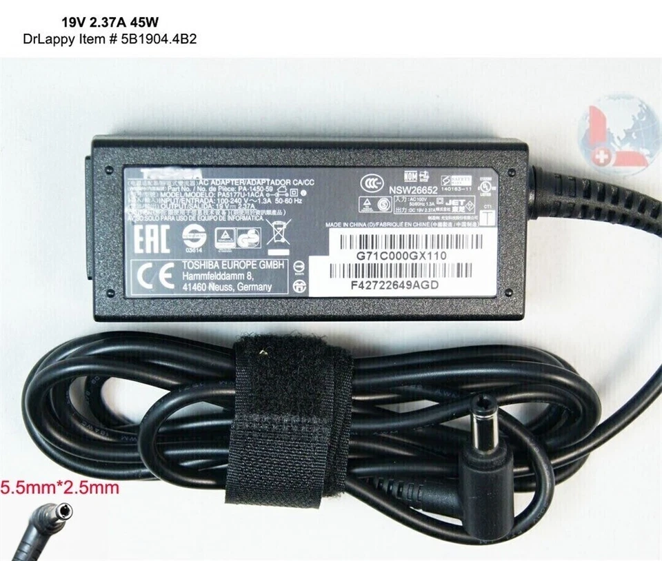 45W AC Adapter Power Charger Compatible ASUS ADP-40PH BB ADP-40KD BB 5.5mm — 第 3/4 张图片