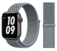 Genuine Apple Nike Nylon Sport Loop Watch Band - Obsidian Mist - 38mm 40mm 41mm