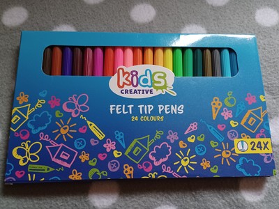 24er Filzstift Set - Kreativität in bunten Farben