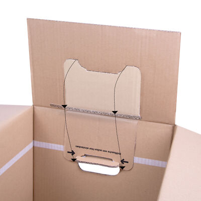 Midori XXL Umzugskartons 80 Stück, 660 x 360 x 405 mm | Doppelwellig 2.40 BC, 50 kg Traglast | Schmetterlingsboden, fadenverstärkte Griffe | 84L Umzugskisten