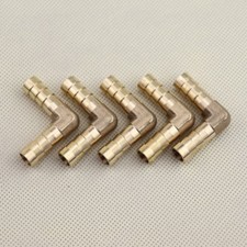 5Pc NEW 90 Degree 5/16" x 5/16" Brass Barbed Tube Pipe Fitting Hose Barb Elbow
