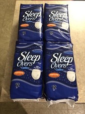 Cuties Sleep Overs Underwear 48 Large/X-Large 60-125 lbs Diapers 4 Packs of 12