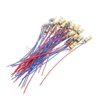5pcs 650nm 6mm 3V 5mW mini laser dot diode modules copper head with red dot