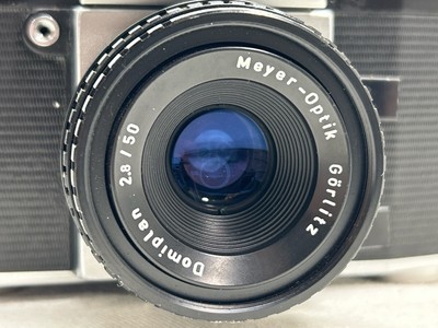 Praktica IV FB 35mm film camera w/50mm f/2.8 Meyer-Optik Domiplan 