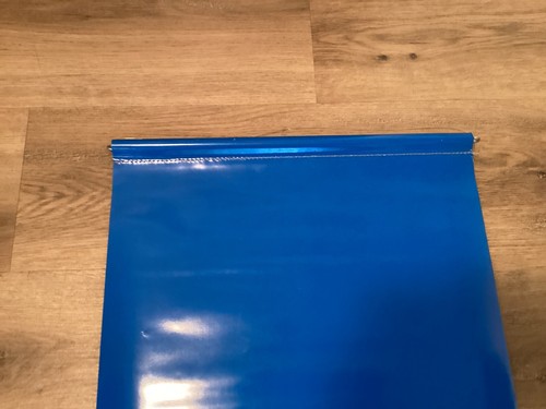 Vintage Adidas 2 Sided 6 Foot Store Display Banner Vinyl Fabric Blue & White - Picture 3 of 7