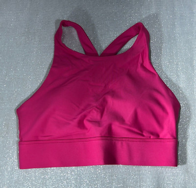 Fabletics Pink No Bounce High Impact Stretch Pullover Sports Bra Womens Size 2XS