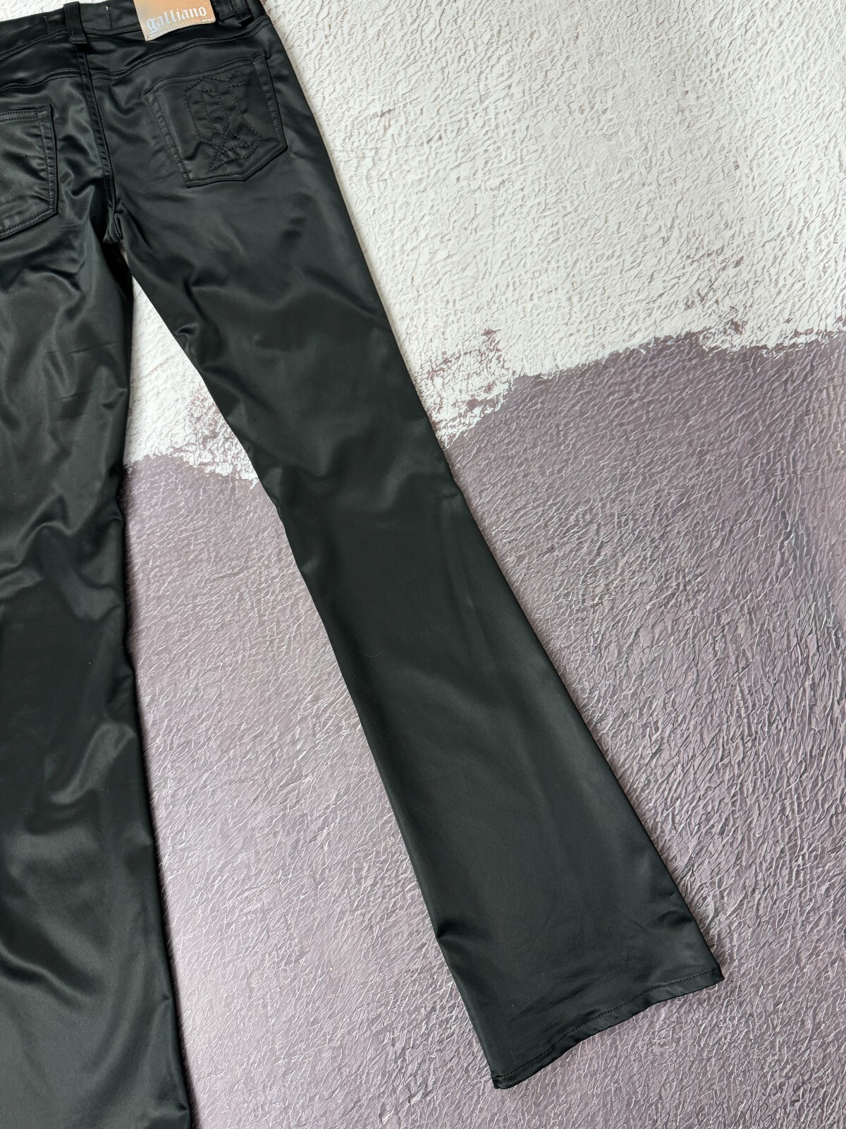 John Galliano long flared embroidery pants made in Italy