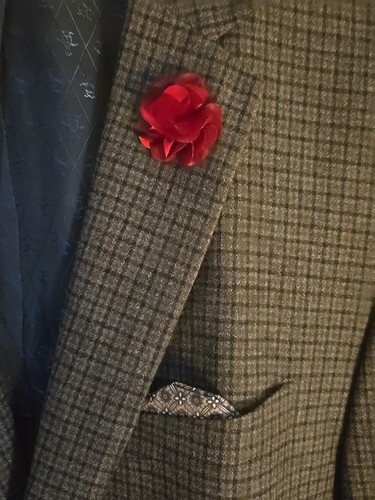 Penguin Munsingwear Wool Blend Two-Button Suit Jacket 38R Gray/Brown Check - Picture 3 of 7