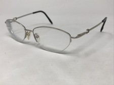 ESCADA VES520 COL.589 Eyeglasses Frame Italy Half Rimless 53-16-140 Silver Q685