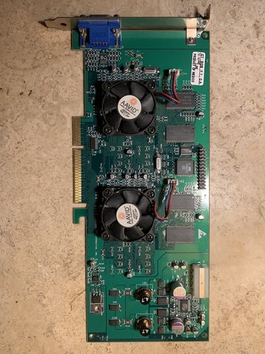 3dfx Voodoo 5 5500 AGP 2x 64MB N2544 Dual Fan Retro Vintage Gaming