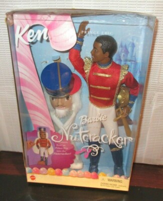 NRFB 2001 MATTEL AA PRINCE ERIC AFRICAN AMERICAN KEN NUTCRACKER DOLL # 52689