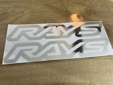 chrome RAYS Vinyl Sticker Decal / car truck window laptop rims toolbox wheels