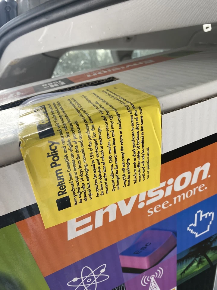 Envision 17” Flat Panel Computer Monitor w/ Built in Speakers (Model EN-7500)NEW - Image 2 of 4