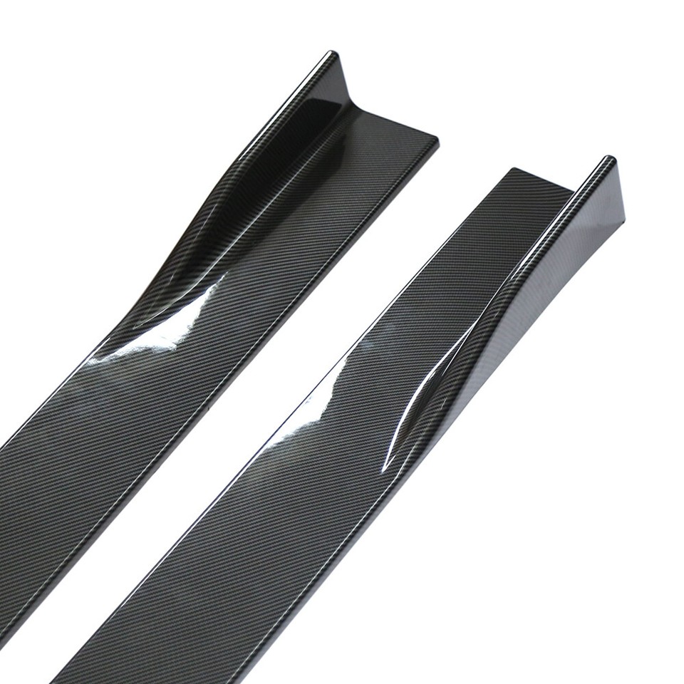 Car Side Skirt Diffuser Extension Body Spoiler Carbon Fiber for ...