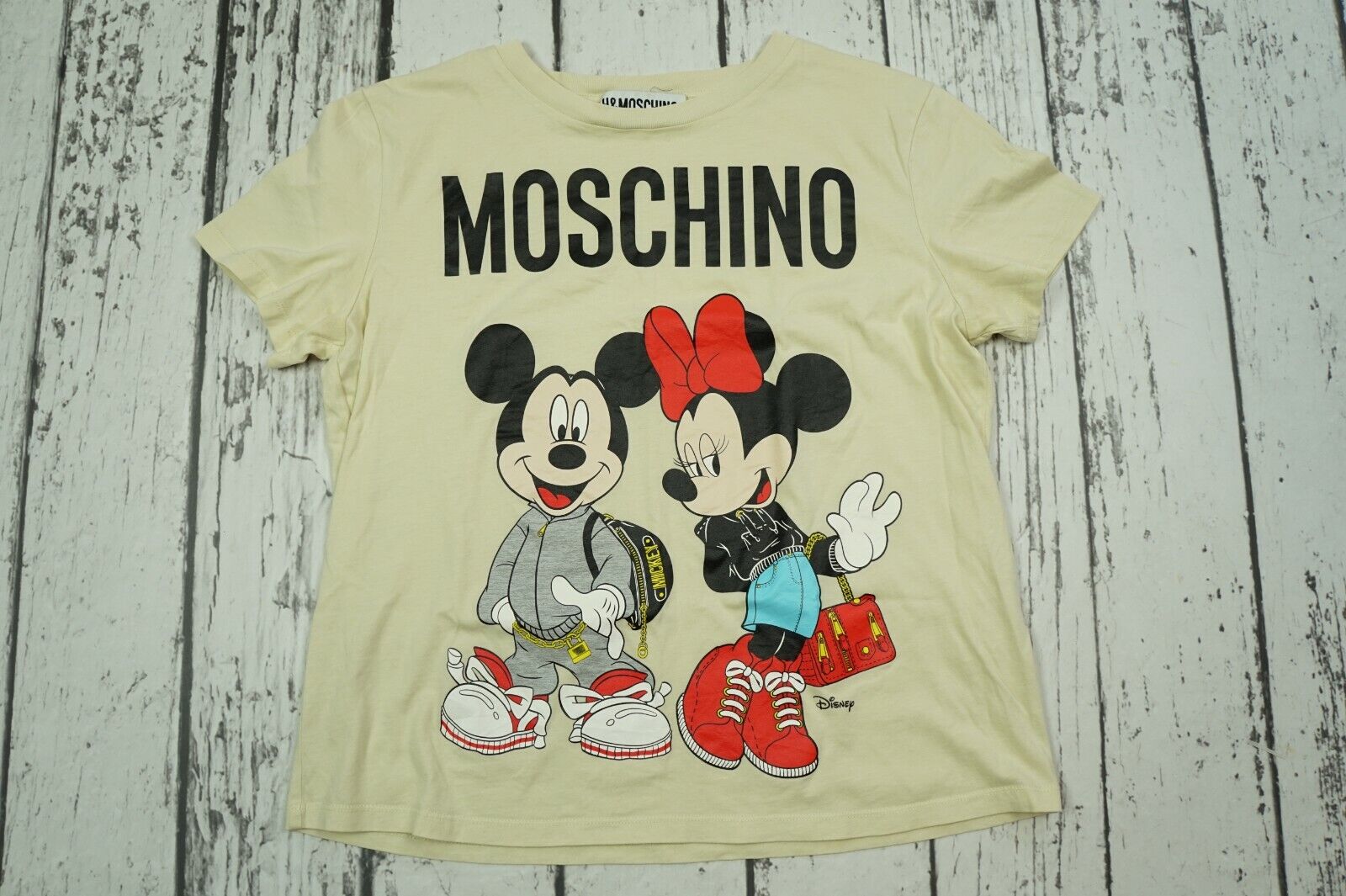 H&M Moschino Mickey Mouse Top T Shirt Size Medium… - image 1